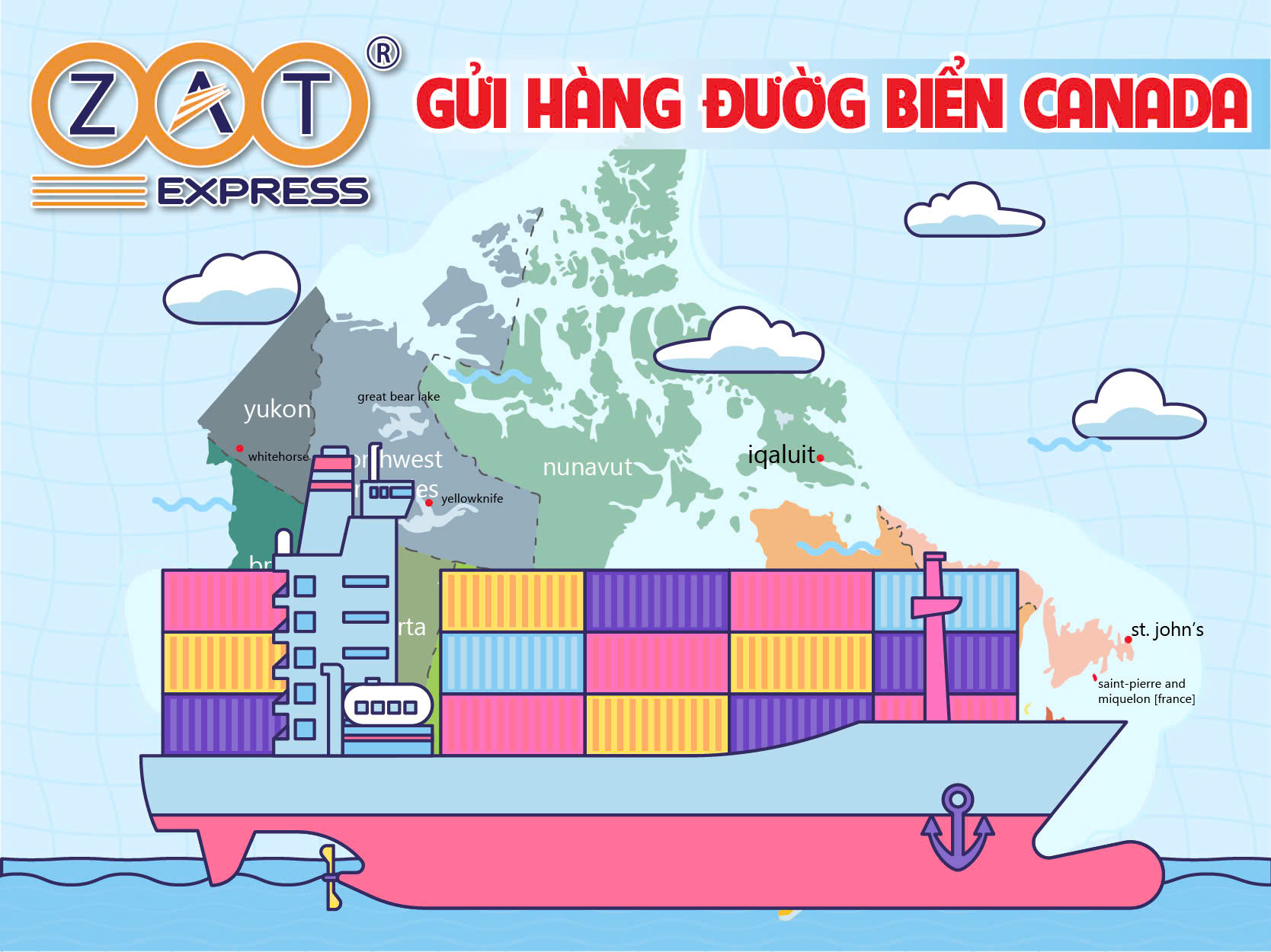Gửi hàng đường biển Canada